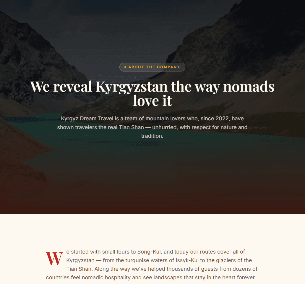 Kyrgyz Dream Travel